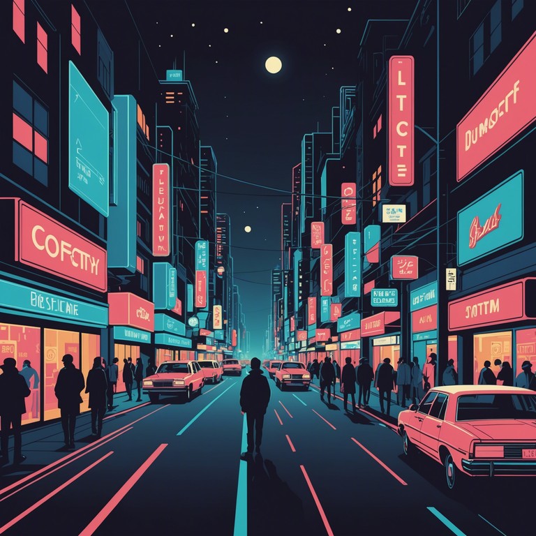 This track combines shimmering synth lines with a bouncy bass and playful, intricate rhythms, evoking the lively spirit of a neon soaked urban nightlife. Perfect for capturing the essence of youth and excitement in a bustling cityscape.