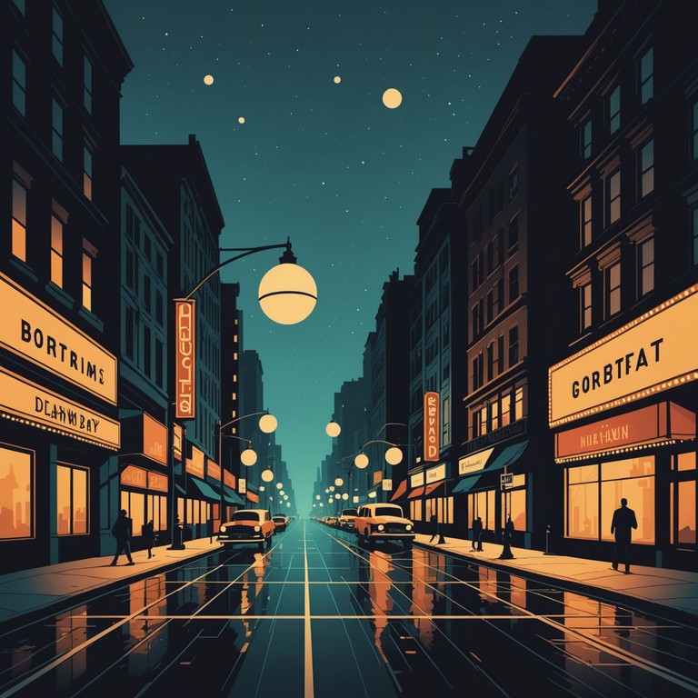 This song captures the essence of introspective moments on a bustling broadway stage, reflecting the protagonist's deep inner turmoil and transformative journey. The composition is structured around a central, evocative piano melody, enriched by ambient sounds that hint at the surrounding cacophony of urban life, yet maintains a focus on personal, emotional depth.