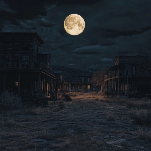 Featuring ominous slide guitar and harmonica, this track captures the haunting tranquility of an abandoned, windswept desert town as night falls. The music evokes an eerie sense of waiting, as if something unseen lies in the shadows.