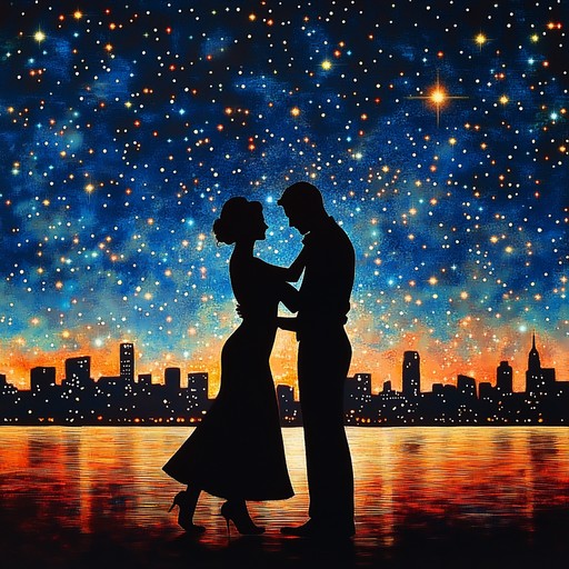 Immerse yourself in radiant tango melodies paired with vibrant dance rhythms that come alive at night. This composition blends traditional tango with contemporary flair, creating a euphoric and mesmerizing auditory experience.