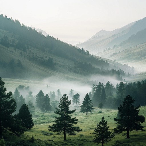 A soothing bluegrass piece that evokes a peaceful morning in the appalachian mountains, featuring gentle banjo plucking and emotive fiddle harmonies. Ideal for unwinding and finding tranquility.