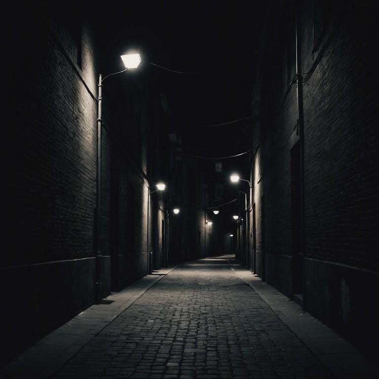 An instrumental track capturing the tense yet groove laden atmosphere of an urban noir narrative. This piece is steeped in mystery and slick charm, using deep bass lines overlaid with dramatic brass intervals to create a soundtrack for a city's shadowy corners at midnight. It's both cinematic and deeply rooted in classic funk, enhanced by the rich sounds of an electric bass.