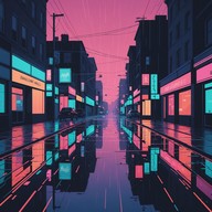 wander through neon soaked nostalgia