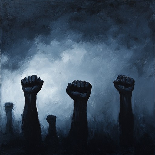 An intense instrumental metal track that captures the essence of uprising against oppression, featuring aggressive guitar riffs, thunderous drums, and a driving rhythm that inspires courage and resistance