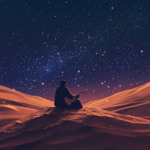 Dive into a mesmerizing instrumental journey that blends haunting oud melodies with ambient textures, capturing the ethereal beauty of middle eastern deserts. This piece evokes the timeless allure of shifting sands and starlit skies.