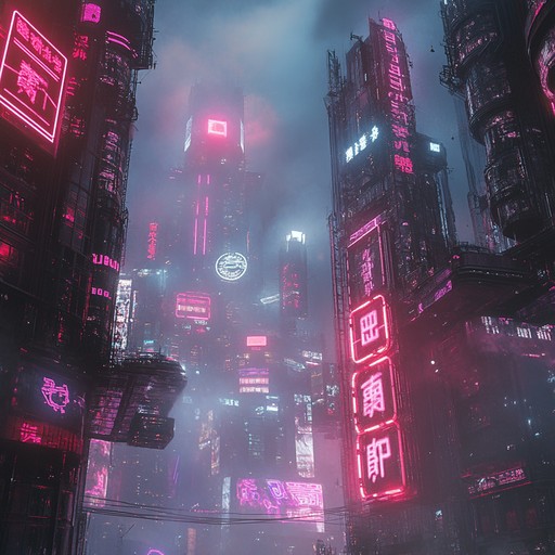 Step into a cybernetic dystopia, where dark synths and pulsating beats create a chilling atmosphere. This composition features haunting melodies over a futuristic darkwave backdrop, transporting listeners to otherworldly realms.