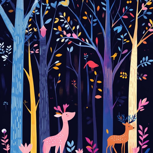Immerse children in a sophisticated musical journey through a whimsical and enchanted forest. This instrumental piece features delicate melodies played on a xylophone, evoking the playful sounds of nature and creating a sense of wonder and curiosity. Perfect for storytelling, bedtime relaxation, or educational activities, it encourages young listeners to explore and imagine magical adventures.