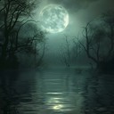 ethereal harp melodies under the moonlit night's spell.