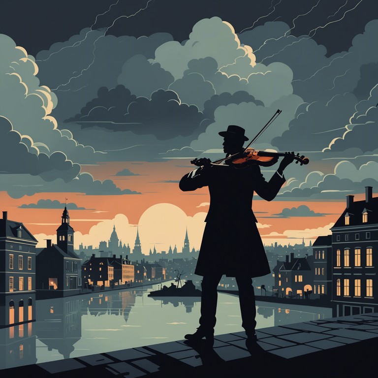 An intense musical journey through the tropical turmoil of a stormy night in cartagena molded by melodic contrasts and emotional crescendos. The driving cumbia rhythms intertwine with cinematic strings to evoke the dramatic fierceness of nature amidst historical backgrounds, where each thunderous beat represents both a celebration of local culture and a solemn nod to elemental forces.