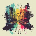 a blend of city sounds and global rhythms in harmony