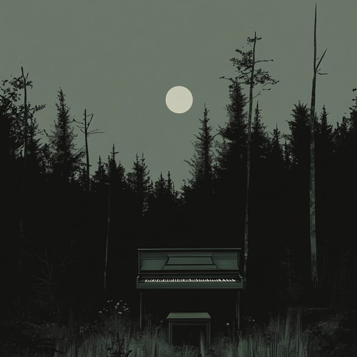 An evocative instrumental piece that uses soft piano melodies layered with subtle soundscapes, creating a mysterious and eerie atmosphere. The track gently unfolds, drawing the listener into a haunting and unsettling sound journey.