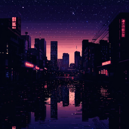 An ethereal instrumental piece that blends ambient textures with subtle beats, capturing the serene yet vibrant atmosphere of the city at night. Gentle melodies intertwine with distant urban sounds, creating a dreamy soundscape that transports listeners to quiet streets illuminated by city lights.