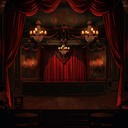 dark, vibrant cabaret with dramatic piano melodies.