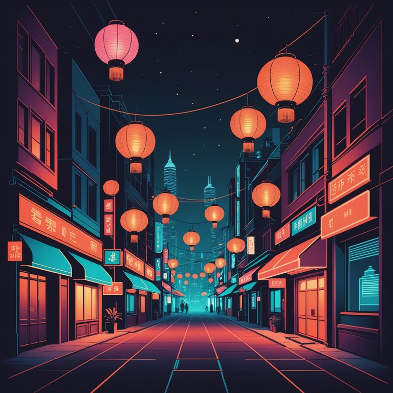 A dynamic instrumental piece combining traditional japanese instruments with synth layers, reflecting the hustle and vibrancy of tokyo. The music captures a youthful energy and technological gloss, perfect for an anime sequence depicting a high energy urban adventure.