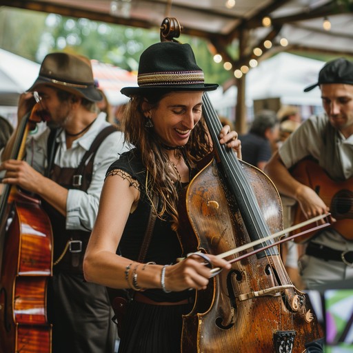 An uplifting klezmer piece that captures the essence of jewish festive traditions. The clarinet's spirited melodies intertwine with the accordion's robust accompaniment, creating an infectious rhythm that brings to life the joy of dancing and celebrating together.