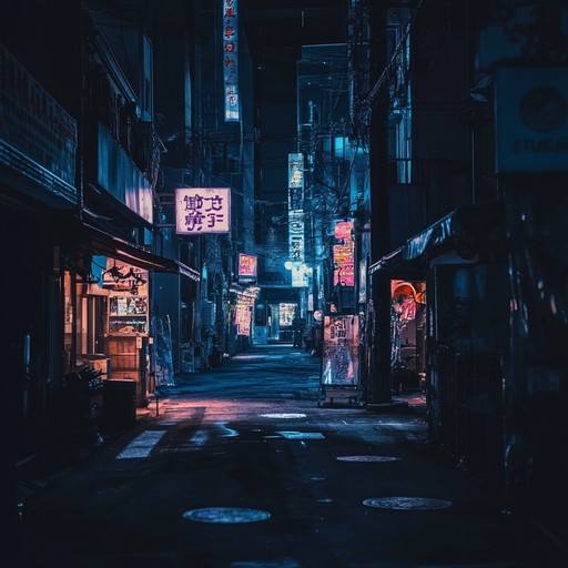 An instrumental hip hop track that blends unsettling melodies with deep bass lines, creating an atmosphere of tension and mystery as if walking alone through a deserted city at midnight.