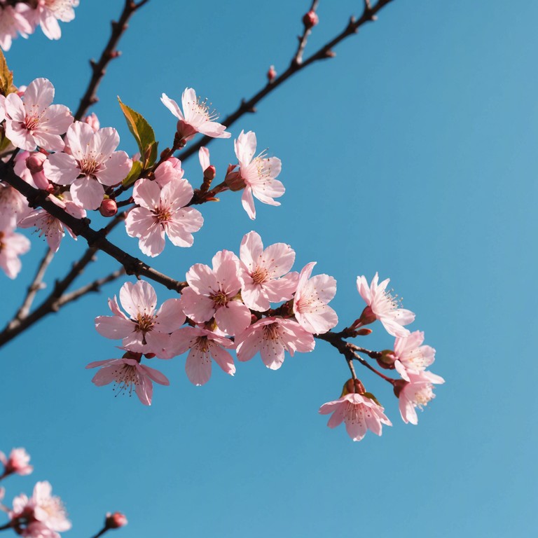 This composition evokes a serene walk under blooming cherry blossoms in tokyo, blending traditional japanese instruments with a modern jpop sensibility. Smooth transitions and a calming pace create a tranquil soundscape perfect for relaxation or meditation.