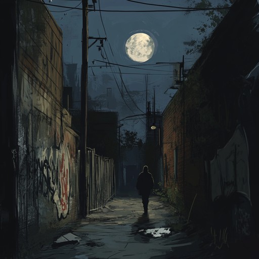 An instrumental hip hop piece that combines haunting melodies with deep, resonant beats to create an atmosphere of mystery and suspense. The track paints a sonic picture of navigating through the hidden corners of the city after dark, with each sound adding to the sense of intrigue.