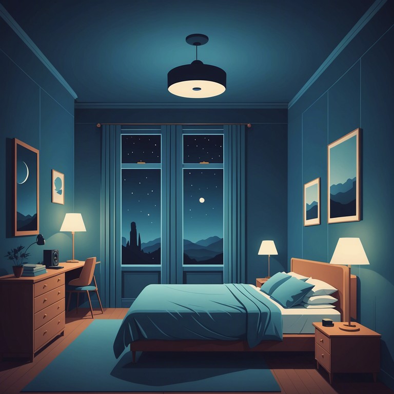 This piece takes inspiration from the quiet moments just before slumber, blending subtle electronic undertones with soothing acoustic elements to create a comforting atmosphere in a bedroom setting. It's ideal for relaxation or background music during personal reflections.