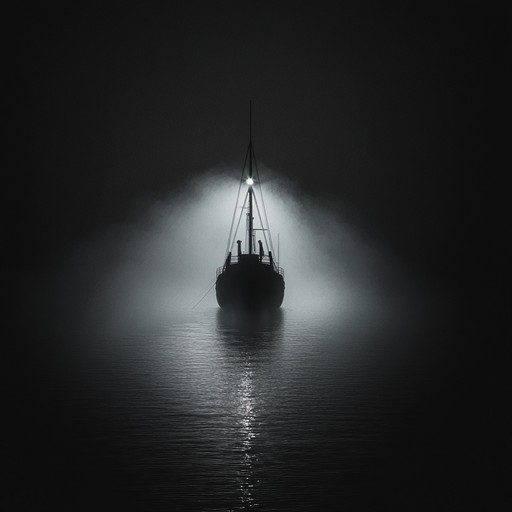 A suspenseful orchestral composition that captures the clandestine maneuvers of the russian navy under the cover of darkness, featuring deep bassoon tones and layered instrumentation to create an atmosphere of tension and mystery