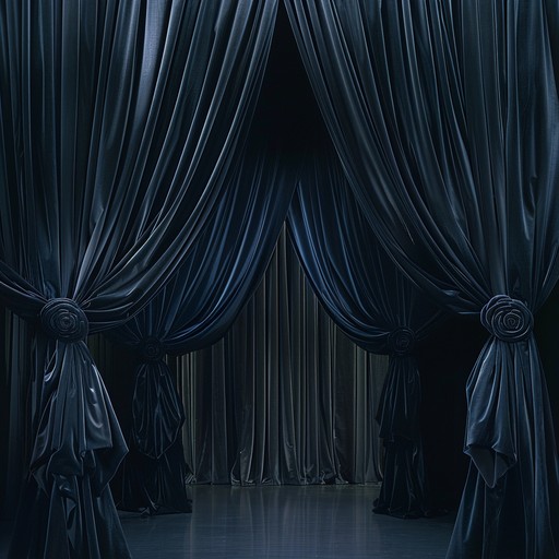 A suspenseful broadway piano piece that captures the essence of mystery and intrigue, as if uncovering secrets carefully concealed behind luxurious velvet curtains. The music slowly unfolds, revealing layers of dramatic tension and eerie ambiance, reminiscent of whispered conversations in a dimly lit, grand theatre.