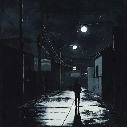 A moody phonk track featuring atmospheric sounds and mellow beats, painting a picture of desolate streets after dark.