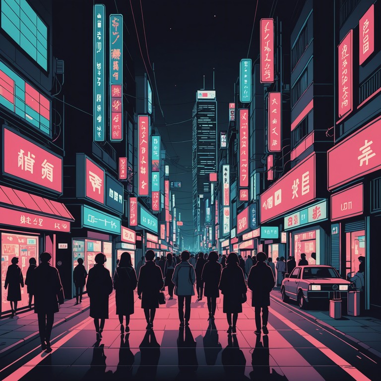 A vibrant composition that captures the pulsating heart of tokyo's nightlife with upbeat rhythms and an infectious melody showcasing modern j pop style fused with youthful energy. The soundscape is adorned with dynamic synth lines and a catchy melodic hook that reflects the dazzling urban landscape. This song promises to lift spirits and energize with its ecstatic, high voltage vibe.