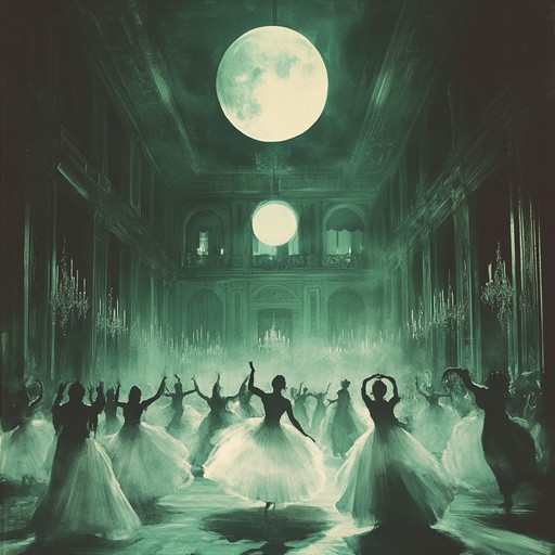 This track delivers an old fashioned swing flavor spiked with ghostly, haunting melodies. Picture an abandoned ballroom where ghostly dancers emerge from the shadows, a trumpet leading their waltz with spine chilling precision. It's a macabre dance under a full moon, wrapped in suspense and dark charm.