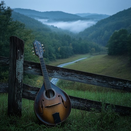 An intense bluegrass instrumental piece that weaves dramatic melodies with traditional appalachian sounds, transporting the listener through a heartfelt journey of nostalgia and forgotten stories amidst the rolling hills