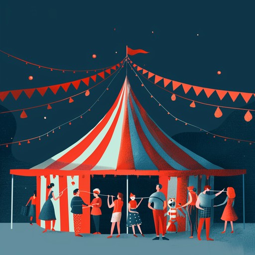 An upbeat theatrical instrumental capturing the essence of a bustling circus carnival. Lively melodies, boisterous rhythms, and playful motifs create a whimsical and exuberant atmosphere. Perfect for evoking images of acrobats, clowns, and the excitement of a circus performance under the big top.