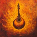 an intense instrumental highlighting aggressive sitar and dynamic beats