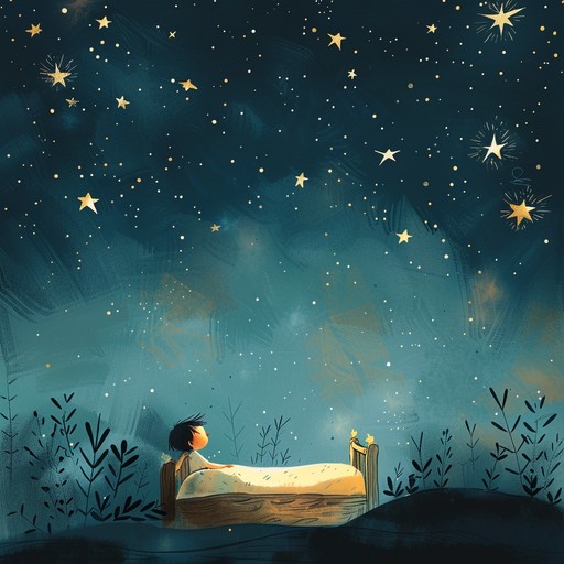 An enchanting lullaby that serenely captures the essence of starry nights, providing a tender and comforting atmosphere perfect for reflection and peaceful dreams.