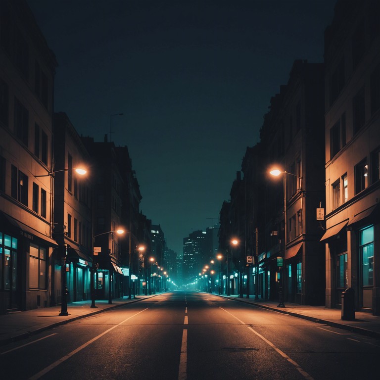 This track features a sound that mimics the rhythmic pulsating life of urban environments at night. Utilizing a backdrop of ambient city noises like distant traffic and the occasional siren, overlaid with smooth and lush hip hop beats, it reflects the soul of the city through music.