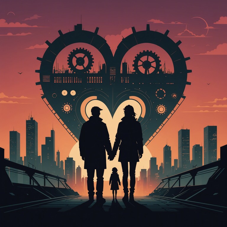 This track intertwines the raw energy of industrial rock with the delicate essence of romance. Providing a unique collision of harsh metallic rhythms and melodic interludes, it explores the contrasting emotions of love in a mechanical, dystopian setting.