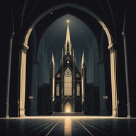 eerie echoes in an abandoned cathedral