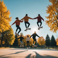 rapid joyful sounds, skate punk vibe