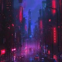 futuristic instrumental jazz with enigmatic cyberpunk vibe