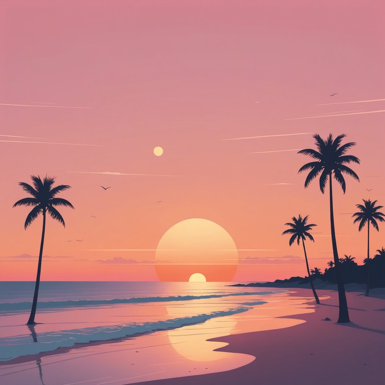 Imagine a serene evening where the sunset meets calm waters, and the music perfectly encapsulates the peaceful transition from day to night. This lounge track uses soft synthesizers to create an ambient, uplifting atmosphere that's ideal for relaxation or social settings.