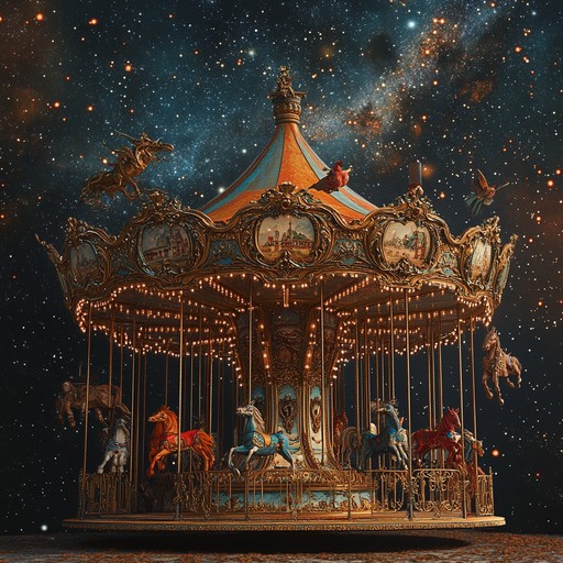 An instrumental piece that spins listeners into a capricious carousel ride of whimsical melodies and unexpected rhythmic turns, evoking the joy of a fantastical adventure.