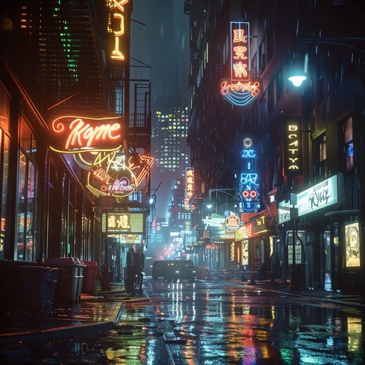 This instrumental track features shimmering guitars and haunting synths, combining the flamboyant energy of glam rock with a sinister ambiance. It creates a soundscape that feels both otherworldly and nostalgic, perfect for a nighttime drive through an abandoned city.