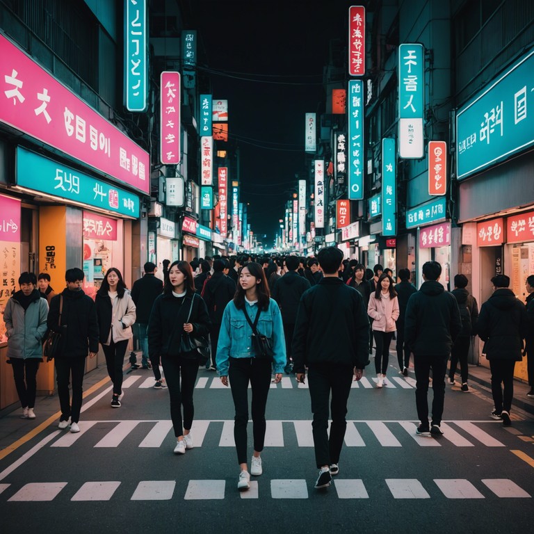 This track features a thrilling mix of traditional korean instruments and contemporary k pop beats, creating a chaotic yet harmonious sound that captures the vibrant spirit of modern seoul. The song uses rapid tempo changes and unexpected sound inserts to keep the listener on the edge of their seat, making it perfect for dynamic performances and high energy dance routines.