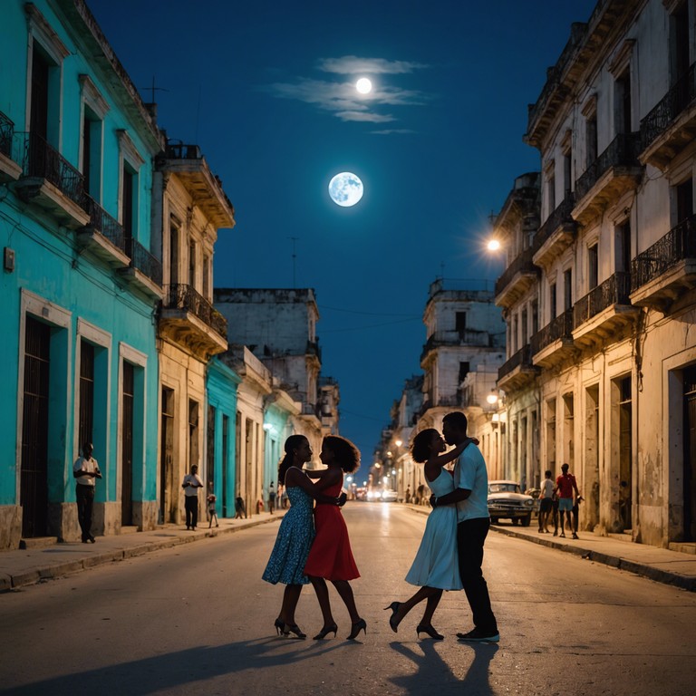 A hypnotic and sensual instrumental piece leveraging the alluring rhythms of afro cuban music to evoke a magical night in havana, with a delicate balance of passion and mystery in every note.