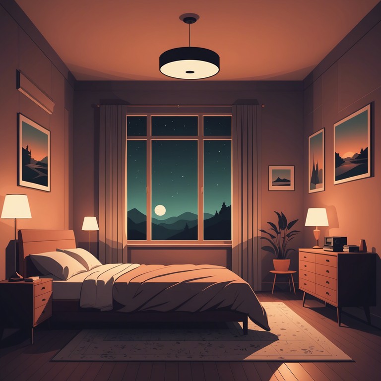 In this track, the essence of quiet and cozy late night ponderings is captured through gentle melodies played on an acoustic guitar. The music flows softly, embodying the warmth of a small, inviting bedroom, embracing aspirations and serene night thoughts. Designed to inspire and accompany moments of personal reflection and journal writing by lamplight.