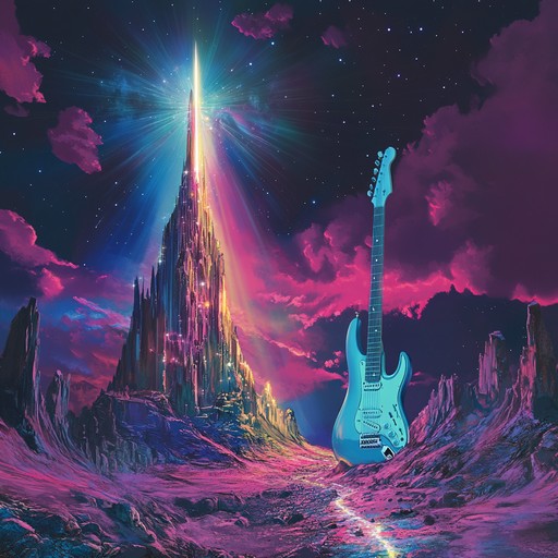 This instrumental track merges the power of metal with the ethereal qualities of symphonic elements, crafting an uplifting journey through a cosmic soundscape, driven by powerful guitar riffs and majestic orchestrations