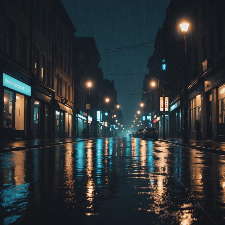 Imagine wandering through a sleepless city, where each soft, melodic note from the electric piano reflects off silent skyscrapers, conjuring a soundscape that feels both expansive and intimate. This alternative version focuses more on evoking the peace that can be found in the urban night through quieter, more melodious interpretations of city sounds.