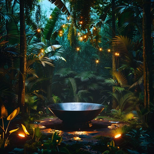 A dynamic blend of steelpan and electronic rhythms set within an aggressive, pulsating atmosphere. This track juxtaposes the natural sounds of the jungle with fiery dance beats, creating an immersive and powerful musical experience. Perfect for capturing the essence of untamed nature and high energy celebrations.