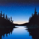 a soothing blues melody evoking calm nights by the river