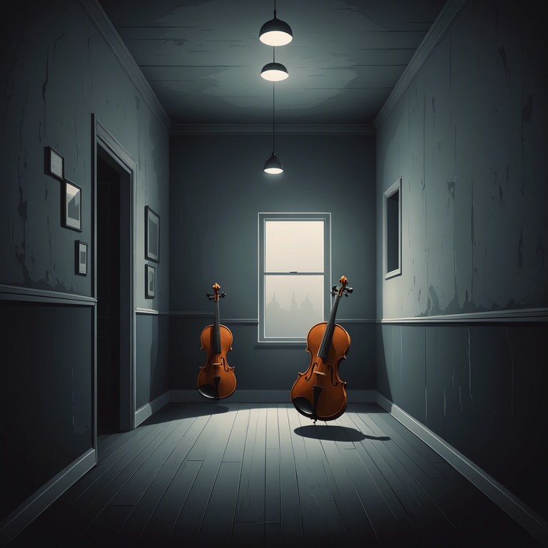 An instrumental track that captures the chilling echo of emptiness, decorated with the rising tension of violins that seem to tell a ghostly story within the confines of an abandoned structure.