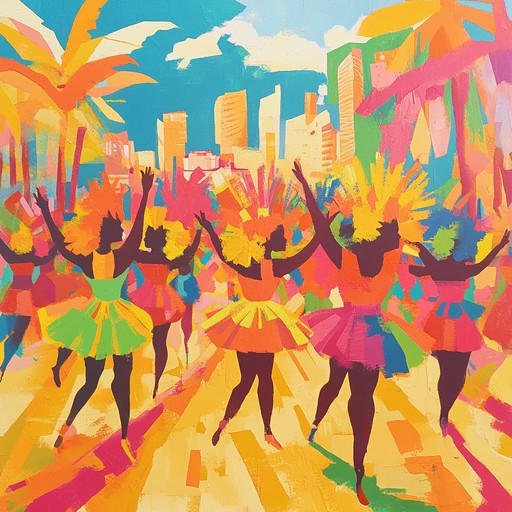 An instrumental track that encapsulates the vibrant essence of brazilian samba, featuring energetic percussion, lively rhythms, and captivating melodies that transport listeners to the heart of rio's carnival.