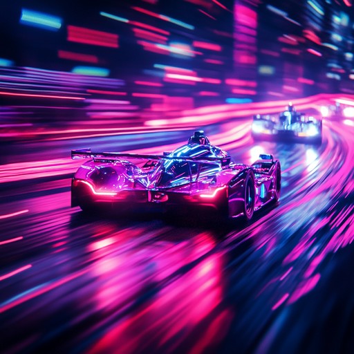 A composition that embodies the thrill of street racing under neon lights, merging pounding drums with aggressive guitar riffs to recreate the intense focus and high stakes of underground racing circuits.